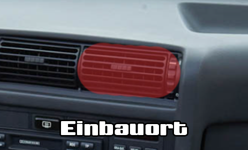 Getränkehalter | Cupholder BMW E30 Lüftungsdüse | AirVents | Rechte mittlere Düse